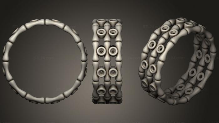 Ювелирные перстни и кольца (Бамбуковое кольцо, JVLRP_0291) 3D модель для ЧПУ станка